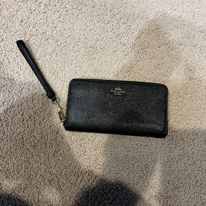 Coach Black Wristlet Wallet